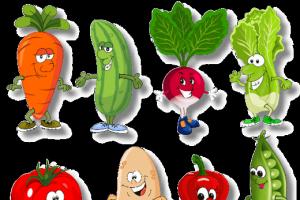 Logic riddles about vegetables and fruits Riddles with adjectives about vegetables