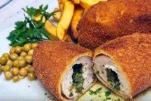 Minced meat Kiev cutlets: a “lazy” recipe