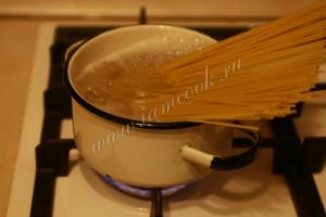 Spaghetti with cheese - the best ideas for preparing a delicious dish Recipe for spaghetti with cheese