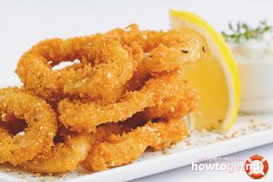 Step-by-step recipe for cooking squid in batter with photo Squid in sour cream batter