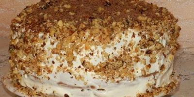 Sour cream cake - step-by-step recipes at home