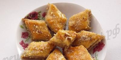 Delicious, fragrant baklava - do-it-yourself oriental sweetness