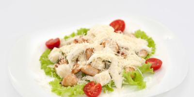 Caesar ingredients with classic chicken