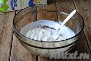 Mannik with banana on kefir step by step recipe with photos
