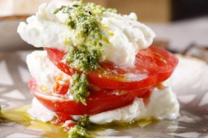 Step by step recipe with photo Caprese with tomatoes and mozzarella