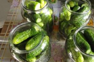 Pickled cucumbers with citric acid