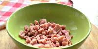 Salad with beans and ham - the best recipes